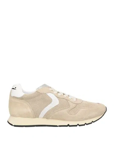 Voile Blanche Man Sneakers Sand Size 10 Leather In Beige