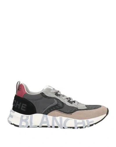 Voile Blanche Man Sneakers Taupe Size 8 Leather, Nylon In Grey