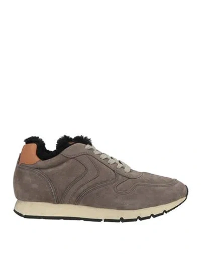 VOILE BLANCHE VOILE BLANCHE MAN SNEAKERS TAUPE SIZE 9 LEATHER