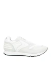 Voile Blanche Man Sneakers White Size 13 Calfskin, Textile Fibers