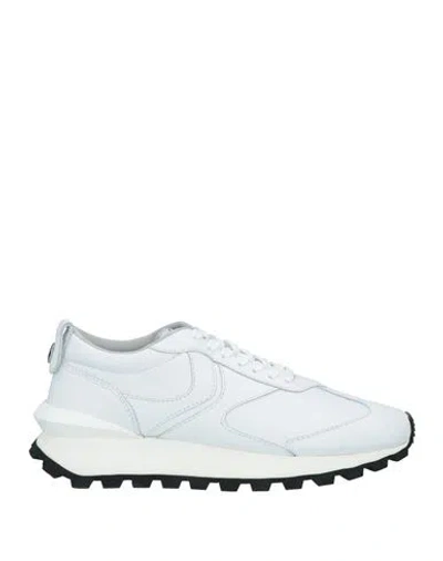 Voile Blanche Man Sneakers White Size 8 Calfskin