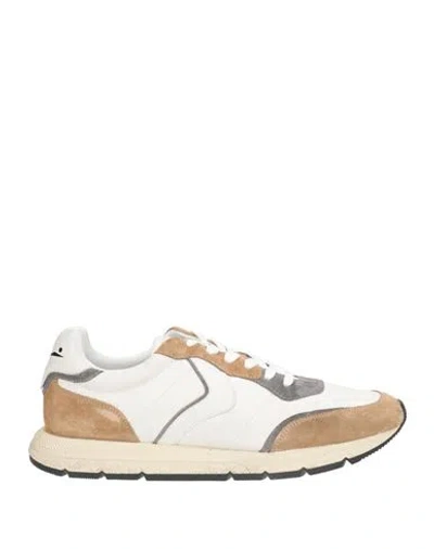 Voile Blanche Man Sneakers White Size 9 Leather In Multi