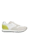 Voile Blanche Man Sneakers White Size 12 Leather, Nylon In White
