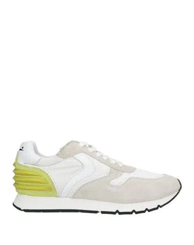 Voile Blanche Man Sneakers White Size 12 Leather, Nylon