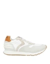 Voile Blanche Man Sneakers White Size 9 Leather, Textile Fibers In White