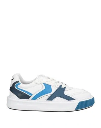 Voile Blanche Man Sneakers White Size 8 Leather, Rubber