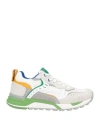 Voile Blanche Man Sneakers White Size 9 Leather, Textile Fibers In White