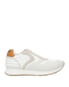 Voile Blanche Man Sneakers White Size 9 Leather, Textile Fibers In White