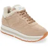 Voile Blanche Maran Fur Sneakers In Beige