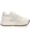 Voile Blanche Maran Mesh & Leather Sneaker In Animal Print