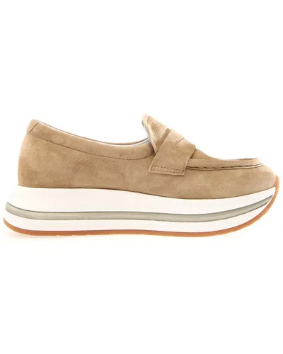 Voile Blanche Merry Leather Loafer In Brown