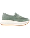 Voile Blanche Merry Leather Loafer In Green