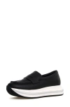 Voile Blanche Merry Leather Loafer In Black