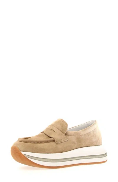 Voile Blanche Merry Penny Loafer In Capacino