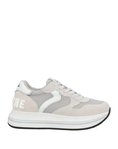 Voile Blanche Merry Sport Woman Sneakers Light Grey Size 8 Leather, Textile Fibers In Gray