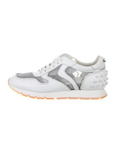 Pre-owned Voile Blanche Mesh Sneakers In Silver