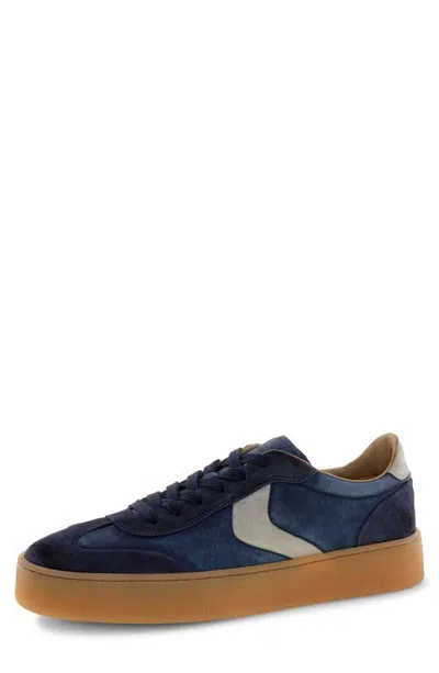 Voile Blanche Mind 02 Leather Sneaker In Blue