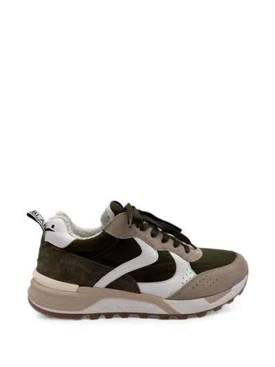 Voile Blanche Panelled Suede Sneakers In Neutral