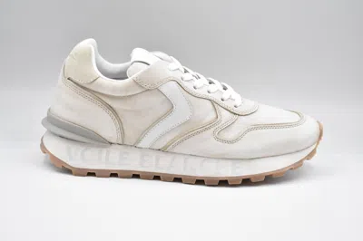 Voile Blanche Paris Race Woman - Suede Sneakers In White