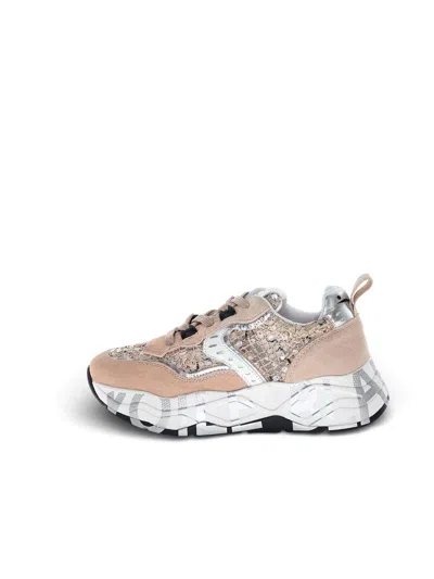 Voile Blanche Pink Sneakers In Nude