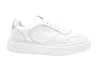 Voile Blanche Platinum White Flat Shoes With Metallic Accent In White