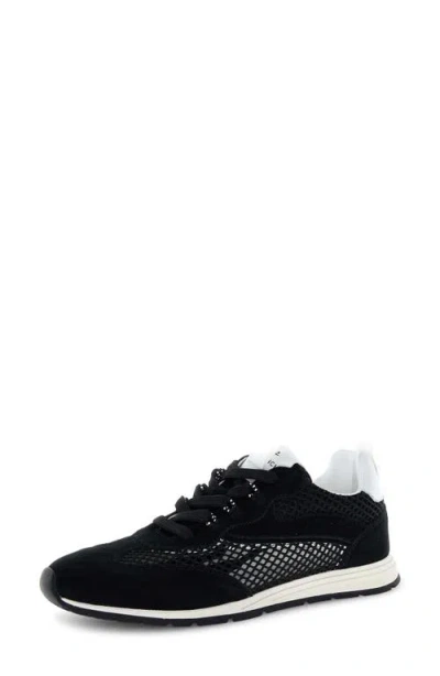 Voile Blanche Play Mesh Sneaker In Black