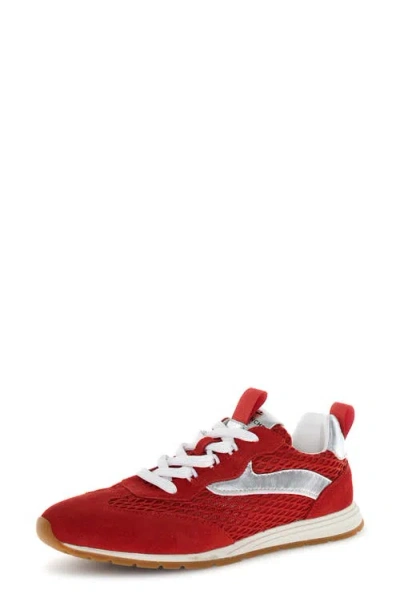 Voile Blanche Play Mesh Sneaker In Red