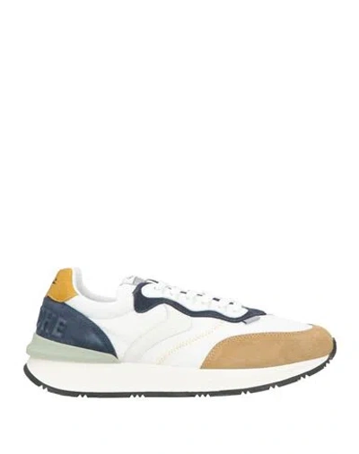 Voile Blanche Qwark Easy Man Man Sneakers White Size 9 Textile Fibers, Leather In Multi