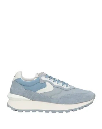 Voile Blanche Qwark Qwark Hype Woman Sneakers Light Blue Size 8 Leather, Textile Fibers
