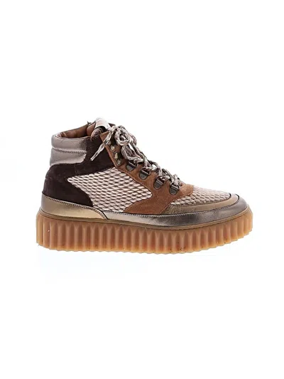 Pre-owned Voile Blanche Sneakers In Brown