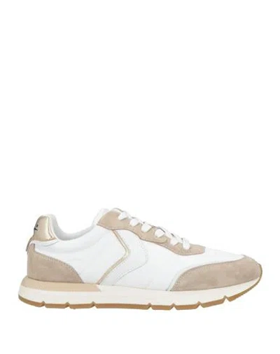 Voile Blanche Storm 015 Woman Woman Sneakers Beige Size 8 Leather, Textile Fibers In Multi