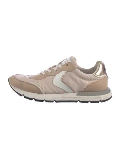 Pre-owned Voile Blanche Suede Athletic Sneakers In Neutrals