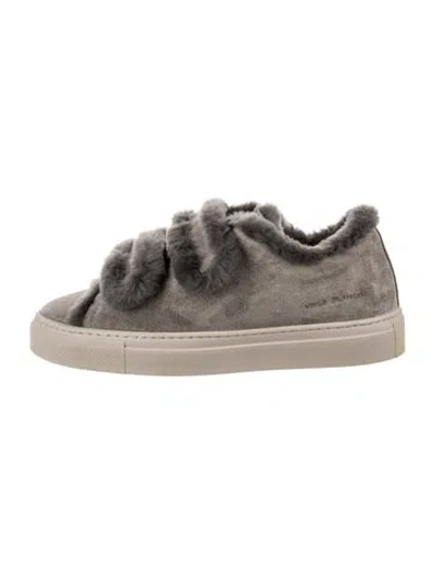 Pre-owned Voile Blanche Suede Sneakers In Grey