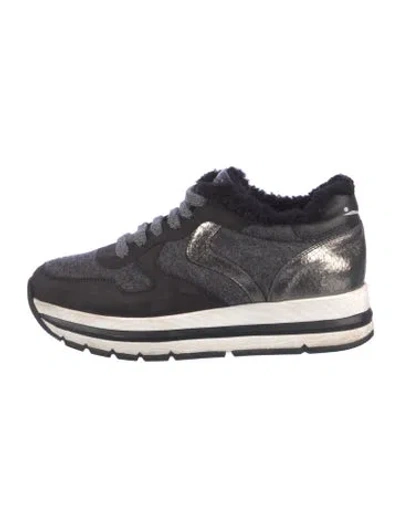 Pre-owned Voile Blanche Suede Sneakers In Multi