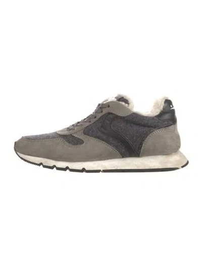 Pre-owned Voile Blanche Suede Sneakers In Multicolor