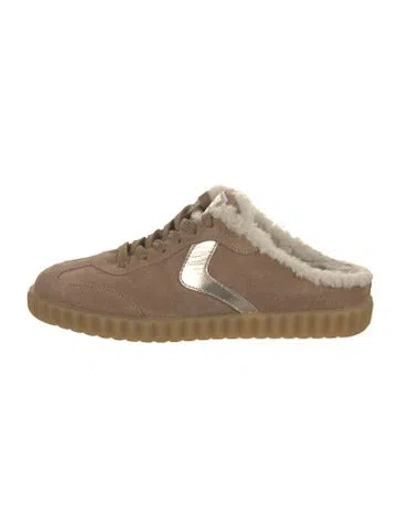 Pre-owned Voile Blanche Suede Sneakers In Neutrals