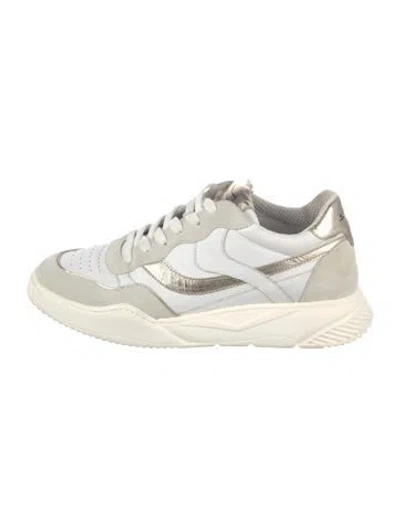 Pre-owned Voile Blanche Suede Sneakers In Neutrals