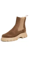 VOILE BLANCHE TWILLY CHELSEA BOOTS BROWN