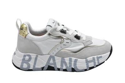 VOILE BLANCHE VOILE BLANCHE SNEAKERS IN WHITE PLATINUM