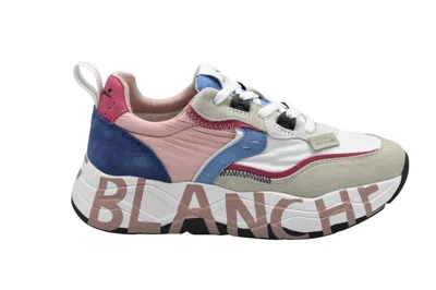 Voile Blanche Flat Shoes With Laced Closure In Grey