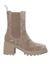 Voile Blanche Woman Ankle Boots Dove Grey Size 7 Leather In Grey