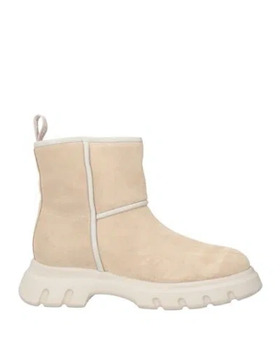 Voile Blanche Woman Ankle Boots Light Grey Size 8 Leather