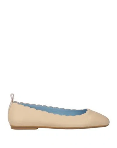 Voile Blanche Woman Ballet Flats Beige Size 9 Leather In Brown