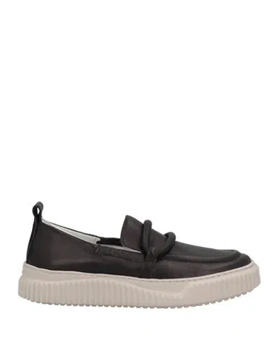 Voile Blanche Woman Loafers Black Size 5 Soft Leather
