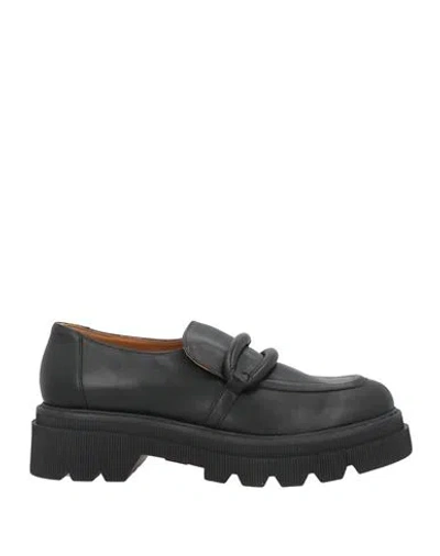Voile Blanche Woman Loafers Black Size 6 Leather