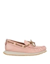 Voile Blanche Woman Loafers Light Pink Size 8 Leather