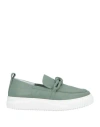 Voile Blanche Woman Loafers Sage Green Size 8 Leather
