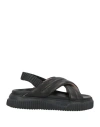Voile Blanche Woman Sandals Black Size 7 Leather In Black