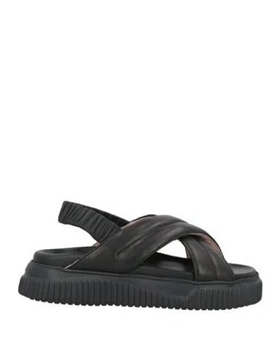 Voile Blanche Woman Sandals Black Size 7 Leather