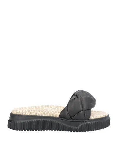 Voile Blanche Sandals In Black